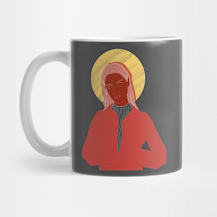 woman with a jacket Mug